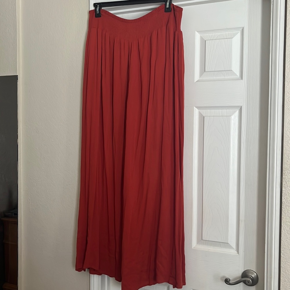 Wide leg “gaucho” style pants